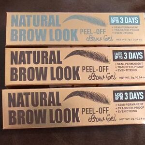 Pick One- Natural Brow Look Peel-Off Brow Gel — Brown Or Taupe